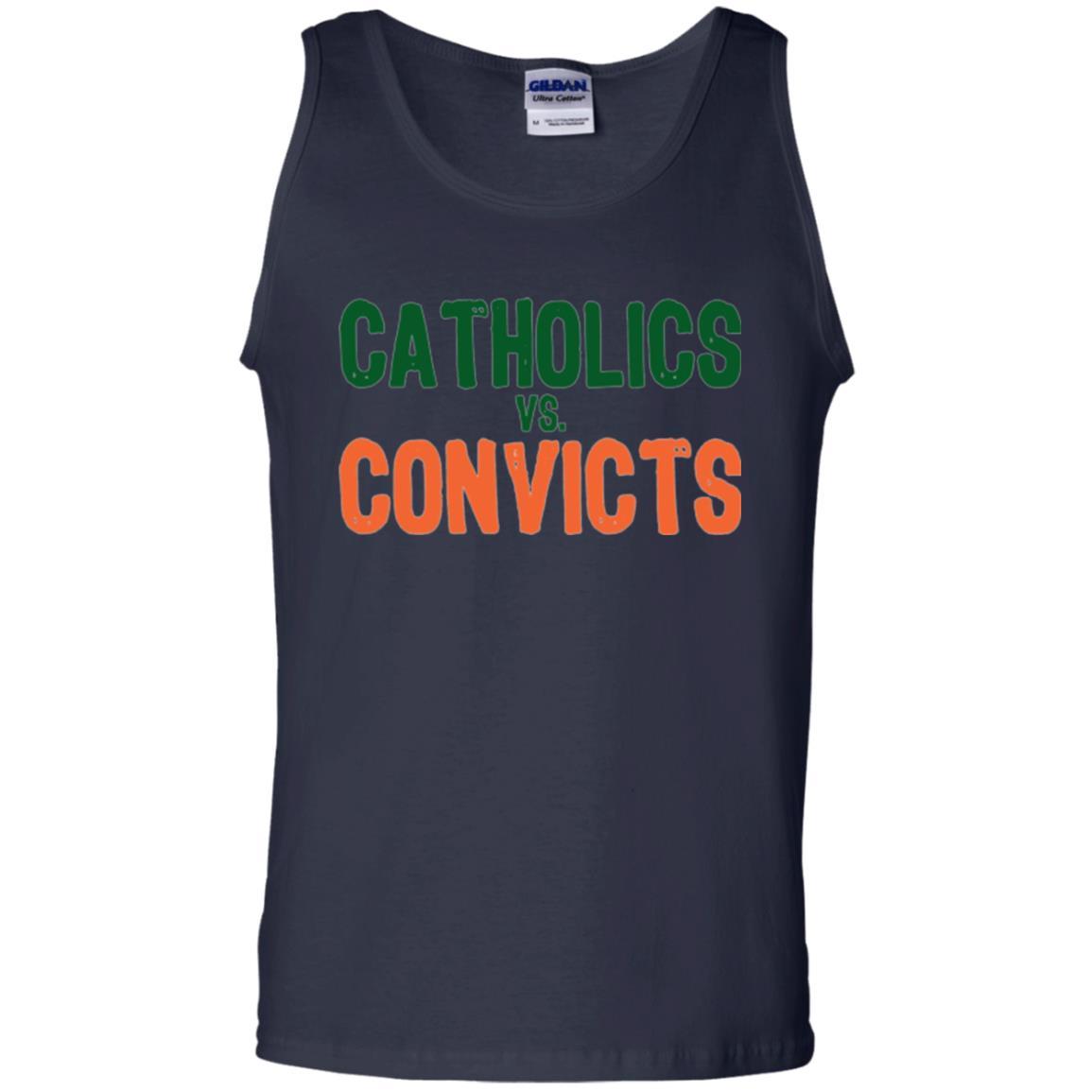 Football T-shirt Distressed Catholics Vs. Convicts 1988 Classic