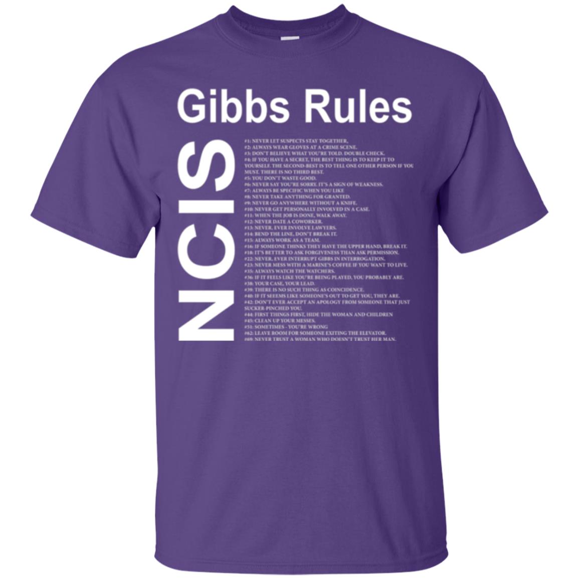 Gibbs Rules T-shirt Purple