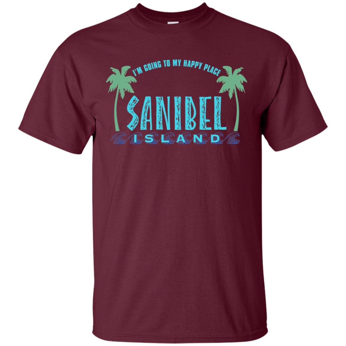 Sanibel Island Im Going To My Happy Place Summer Shirt Maroon