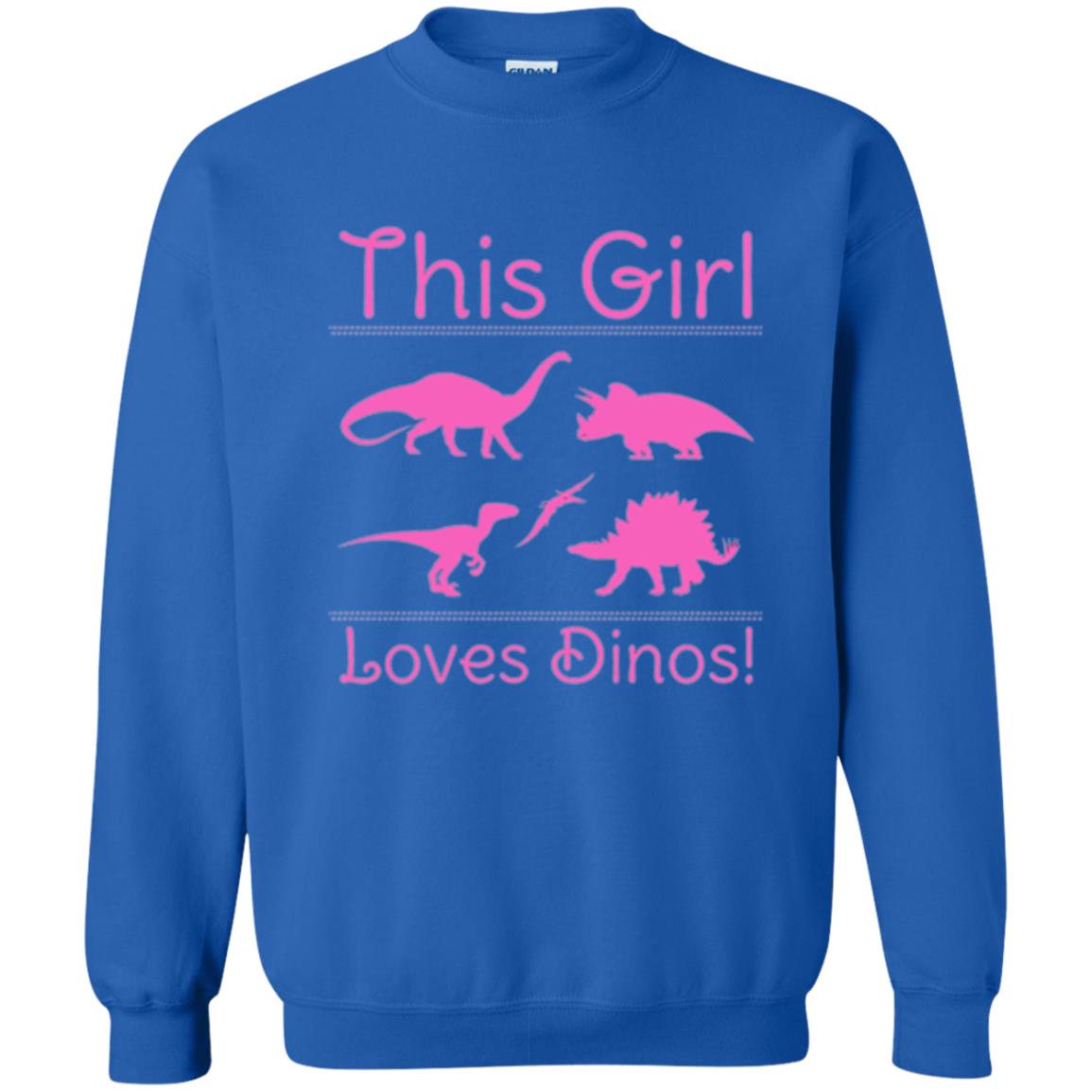 Dinosaur T Shirt This Girl Loves Dinos Royal