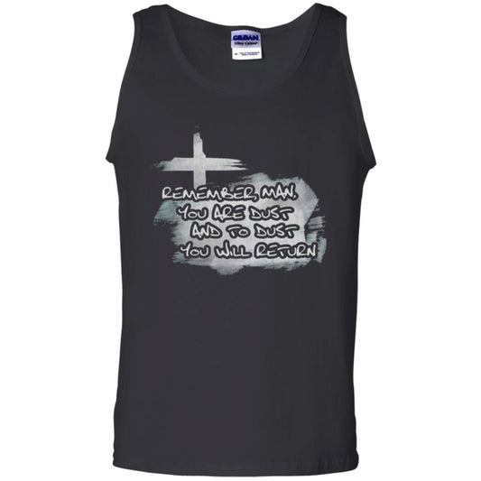 Ash Wednesday T-shirt Remember, Man, You Are Dust And To Dust You Will Return Black