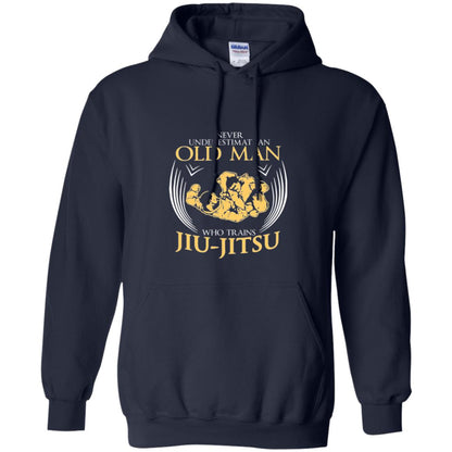 Old Man Who Trains Jiu Jitsu Jiu Jitsu T-shirt Navy