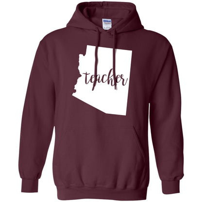 Arizona Teacher Home State Back To School Shirt Maroon