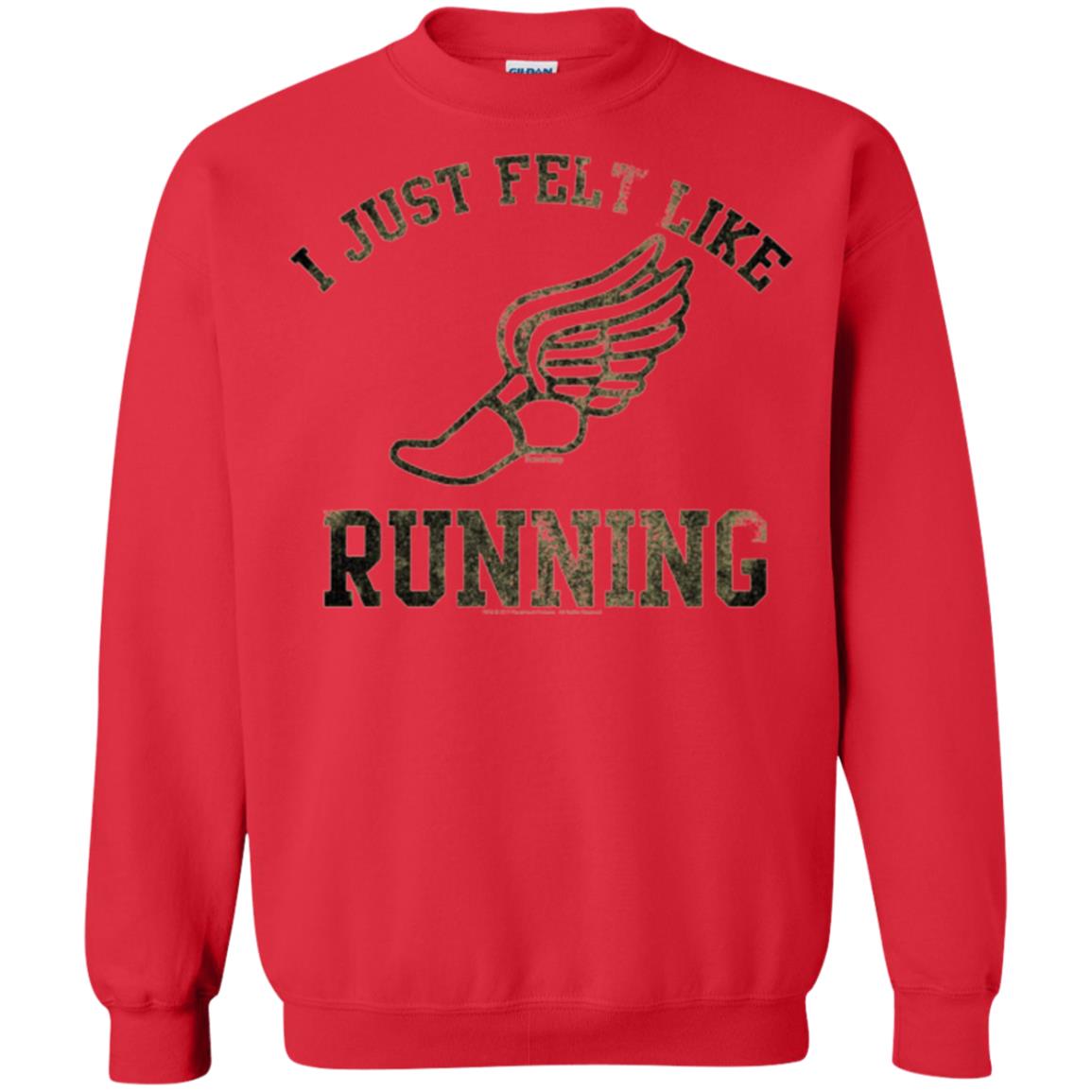 Movie T-shirt I Just Felt Like Running Red