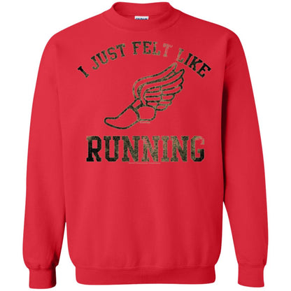 Movie T-shirt I Just Felt Like Running Red