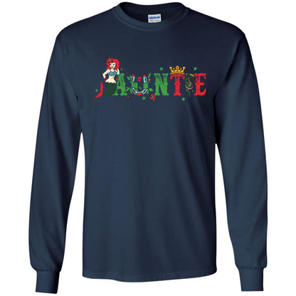 Aunt T-shirt Mermaid Auntie T-shirt Navy