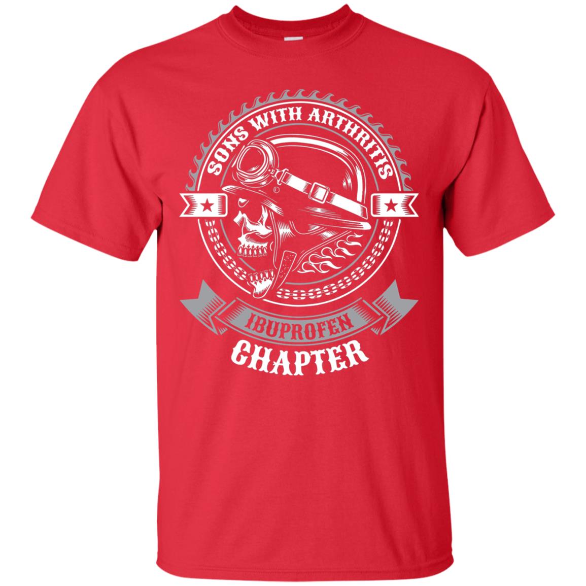 Sons With Arthritis Ibuprofen Chapter Funny Bikers Shirt Red
