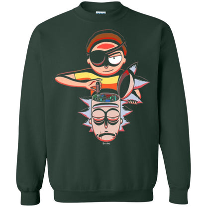 Film T-shirt Cartoon Lover Evil Morty Forest Green