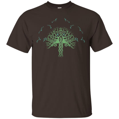Viking Celtic Knotwork Tree Of Life T-shirt Dark Chocolate