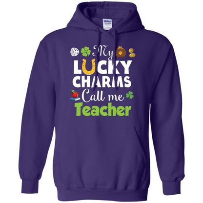 My Lucky Charms Call Me Teacher St Patricks Day T-shirt Purple