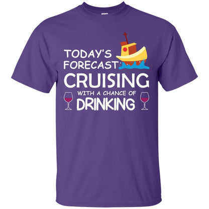 Today_s Forecast Cruising With A Chance Of Drinking Shirt Purple