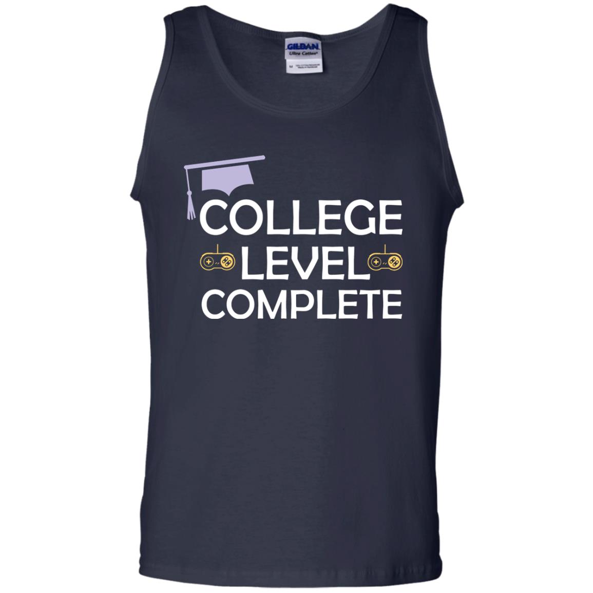 College Level Complete Funny College Graduation Shirt Navy