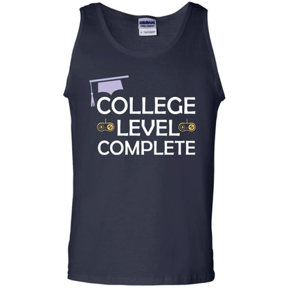 College Level Complete Funny College Graduation Shirt Navy