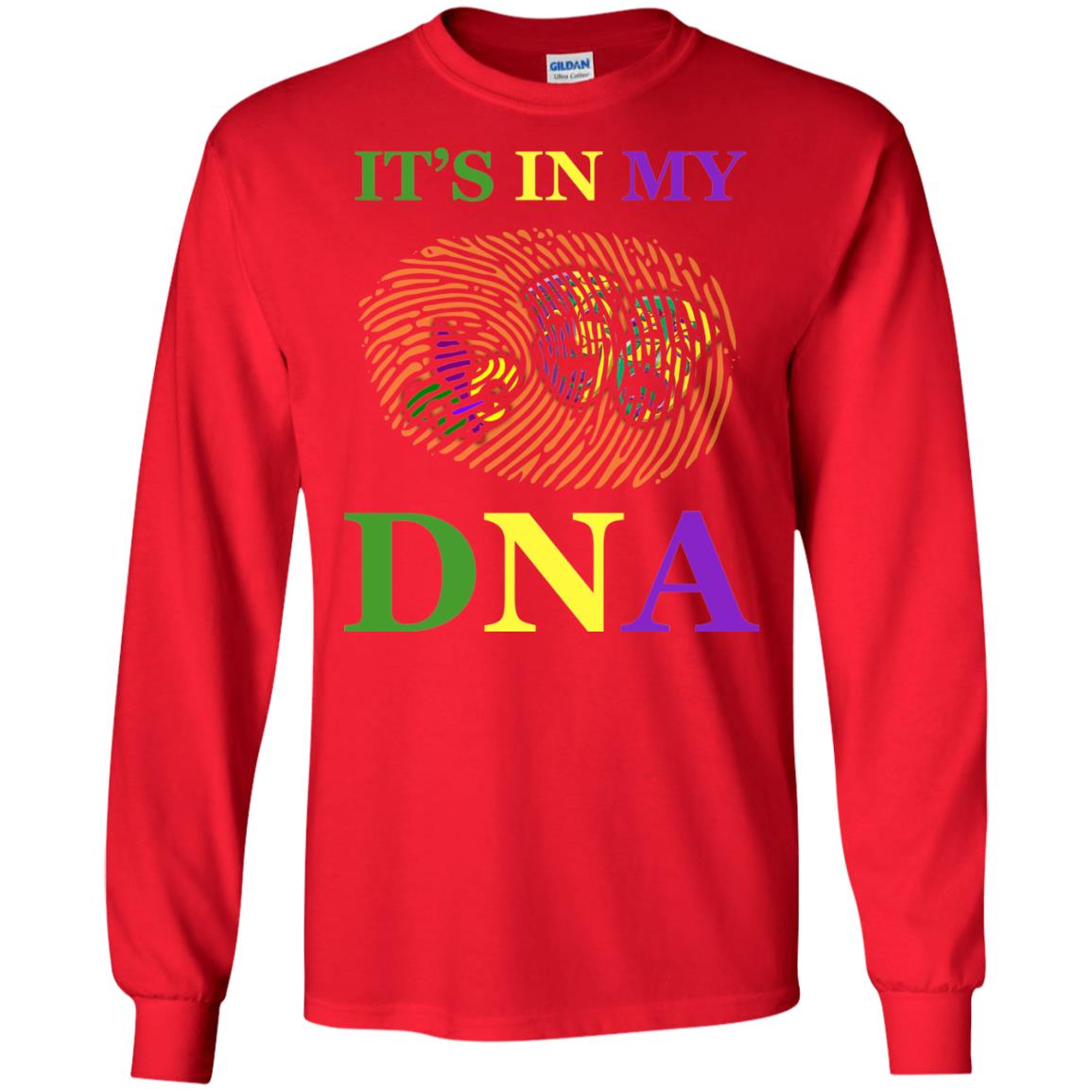 Mardi Gras T-shirt It's In My Dna Red