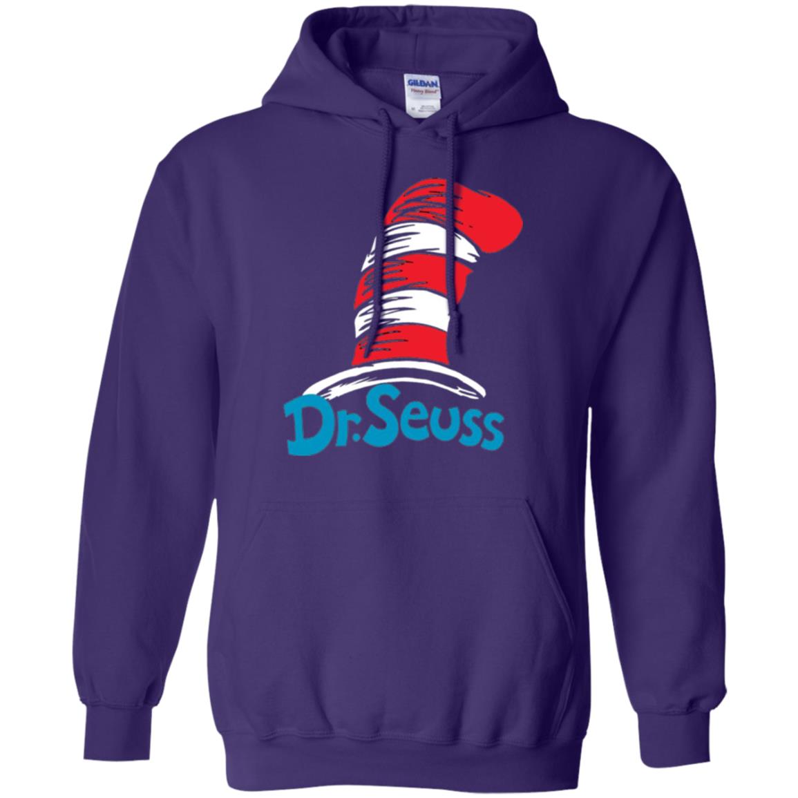 Film Lover T-shirt Dr. Seuss Hat T-shirt Purple