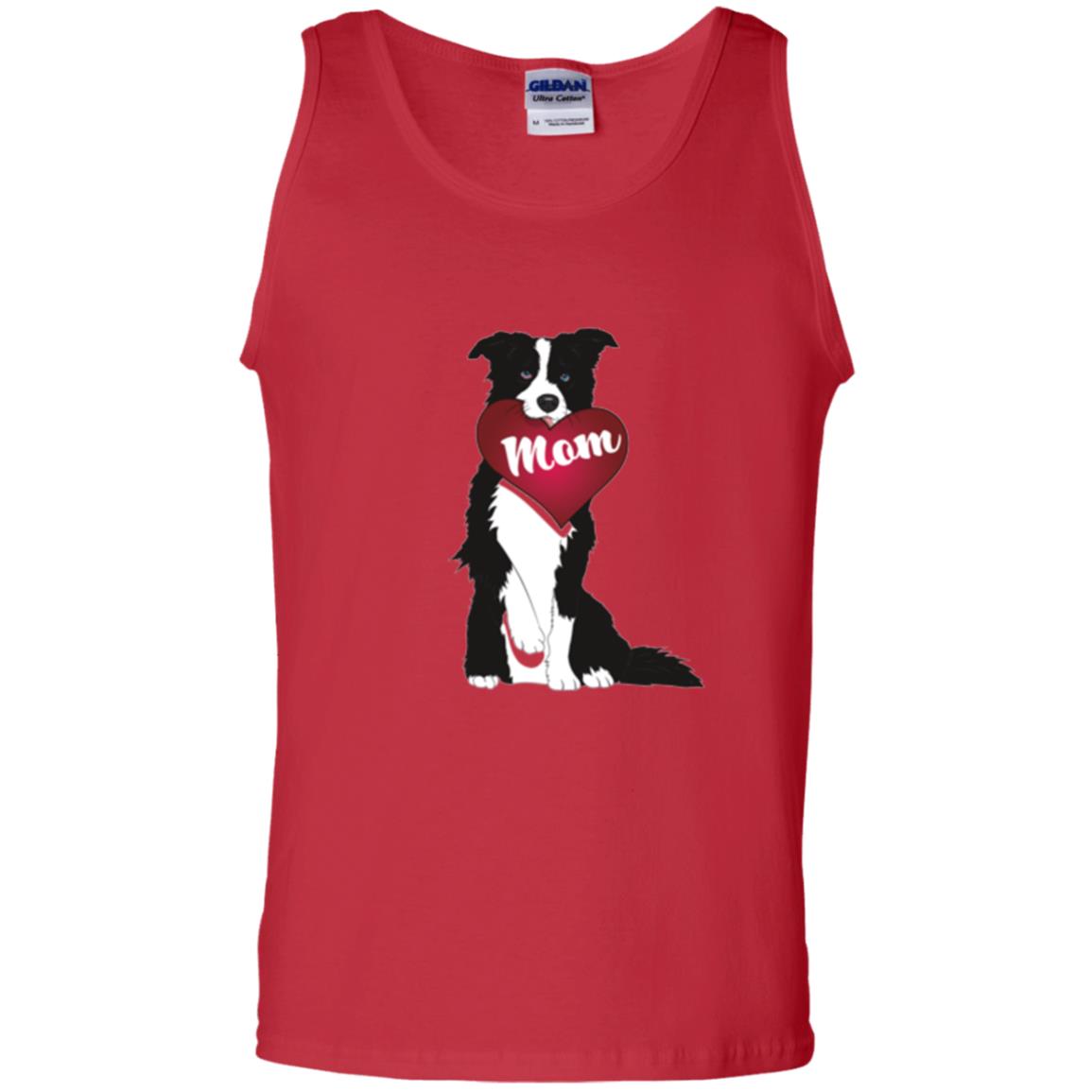 Dog Lover T-sshirt Border Collie Fetching Valentine Heart Red