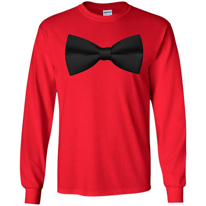 Big Black Bow Tie Tee Shirt Red