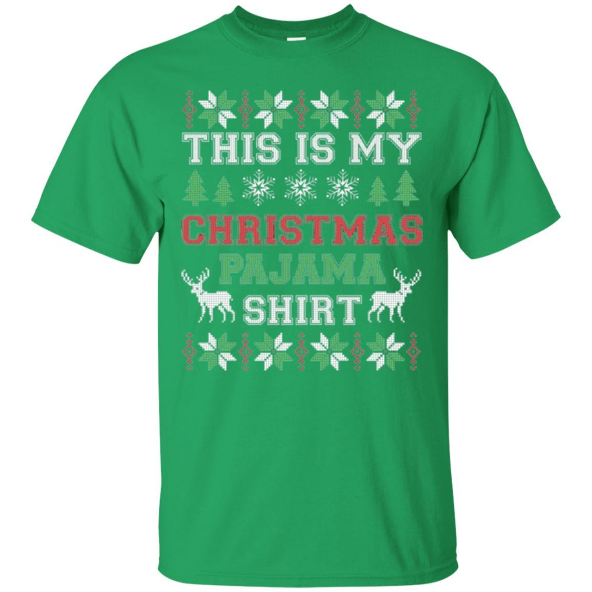 Christmas T-shirt This Is My Christmas Pajama Irish Green