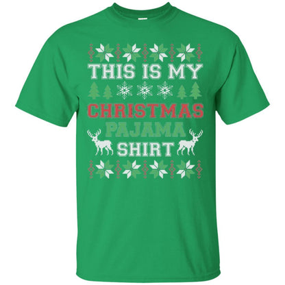 Christmas T-shirt This Is My Christmas Pajama Irish Green