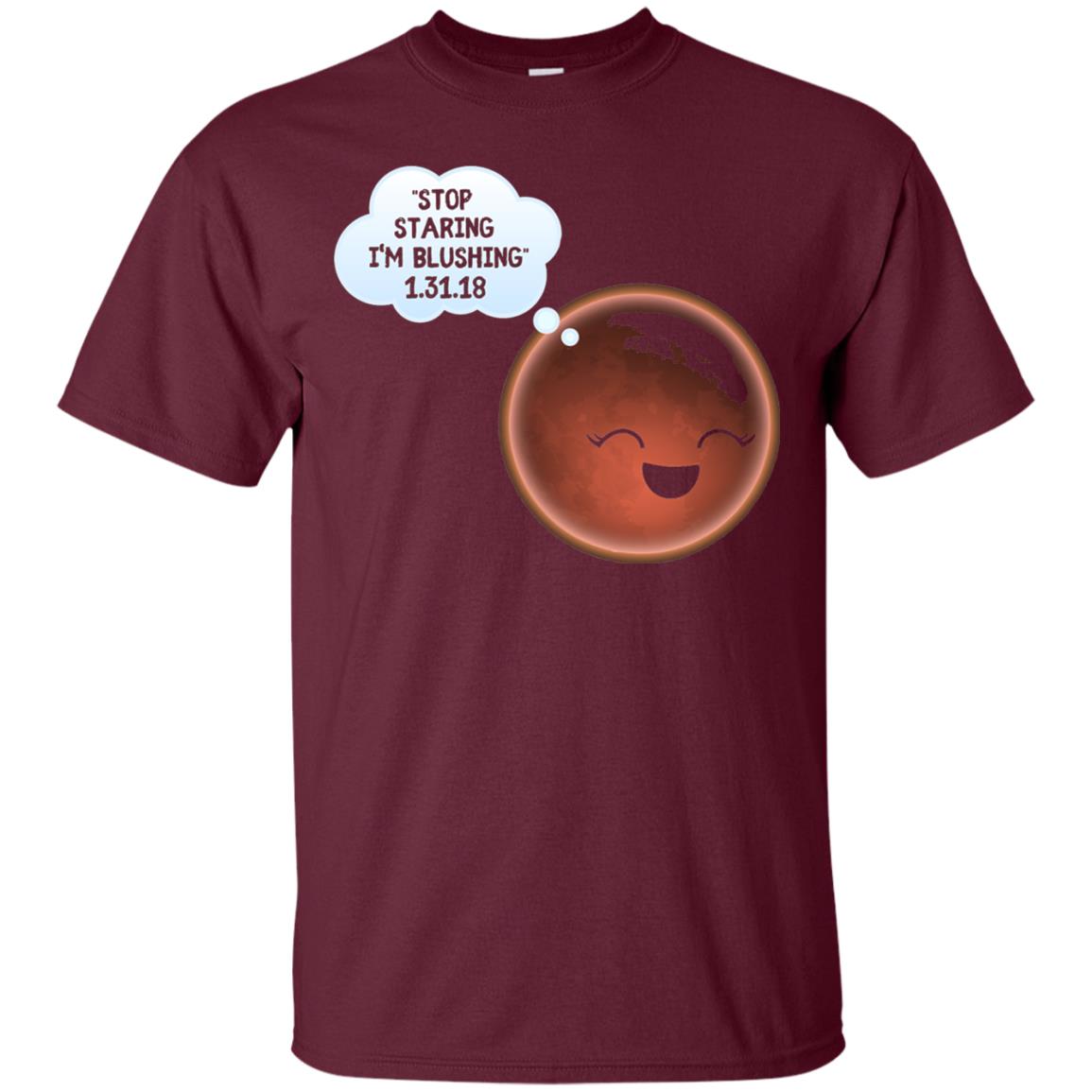 Celestial Total Lunar Eclipse 2018 T-shirt Funny Meme Maroon