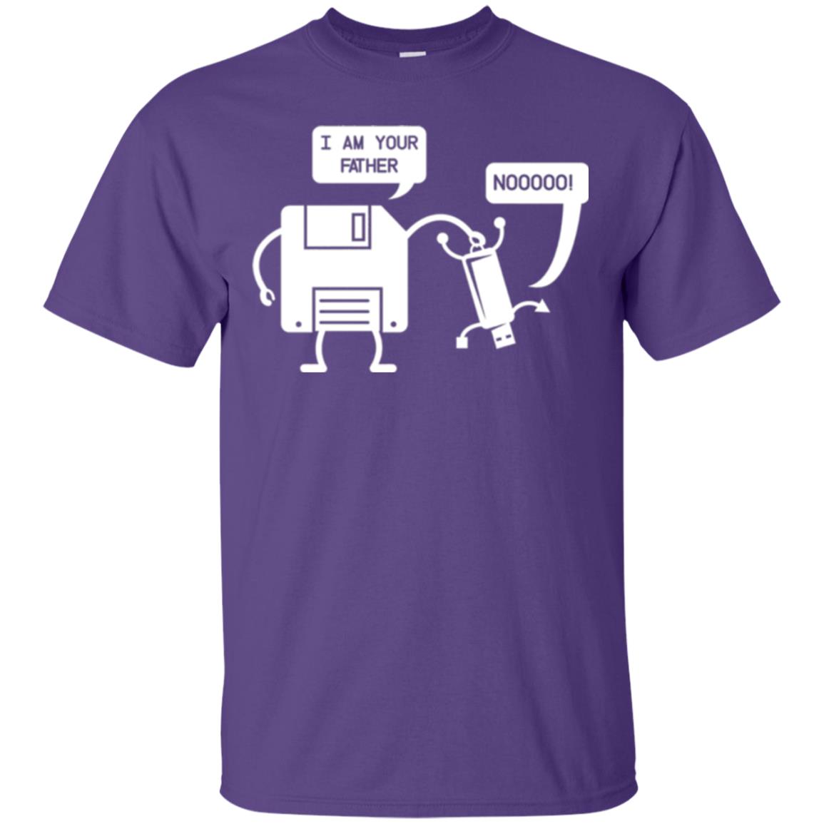 Usb Floppy Disk T-shirt I Am Your Father Purple