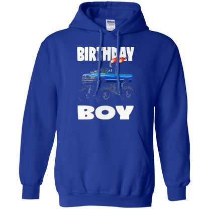Monster Truck T-shirt Birthday Boy Vintage Royal