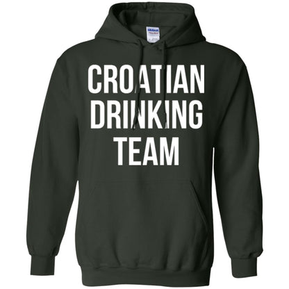 Croatian Drinking Team Drinking T-shirt Forest Green