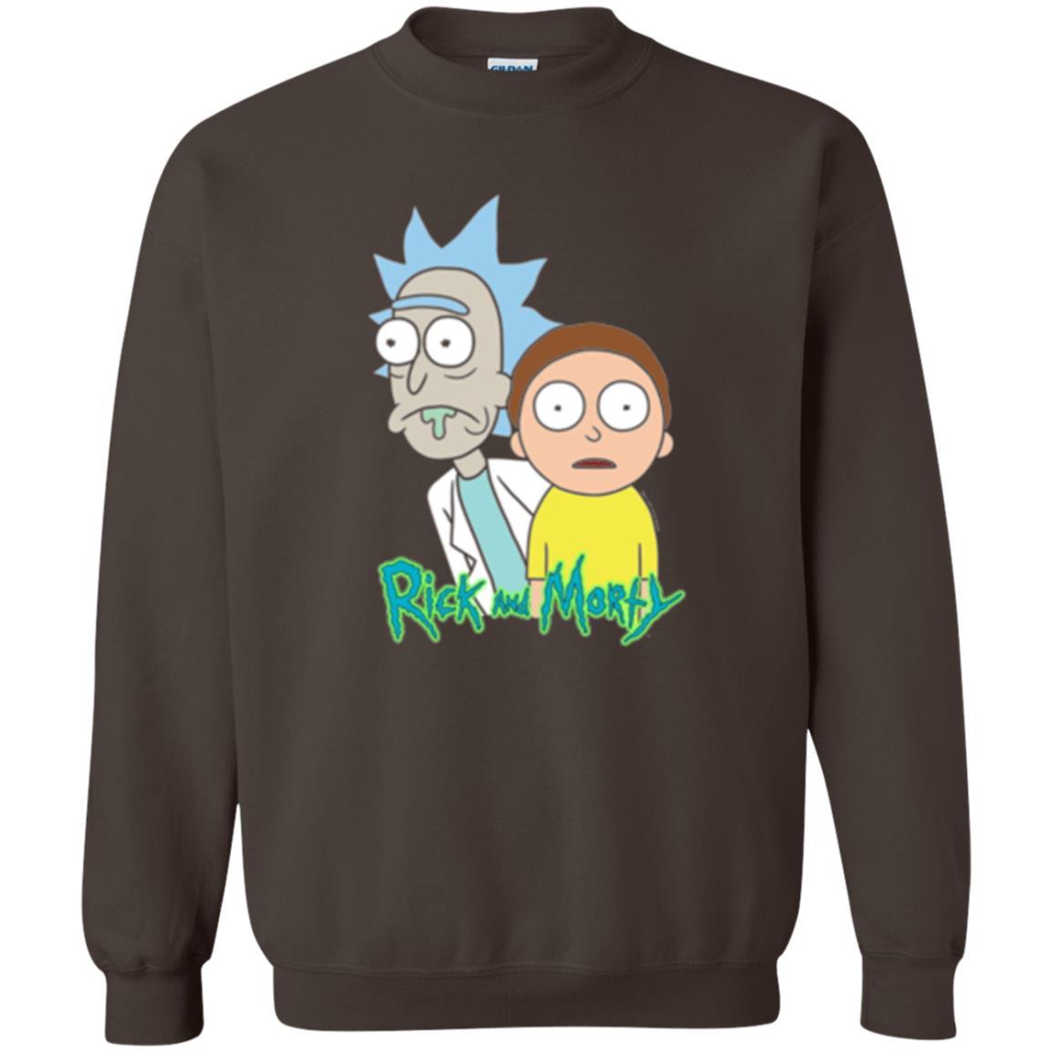 Film T-shirt Rick And Morty Stunned Dark Chocolate