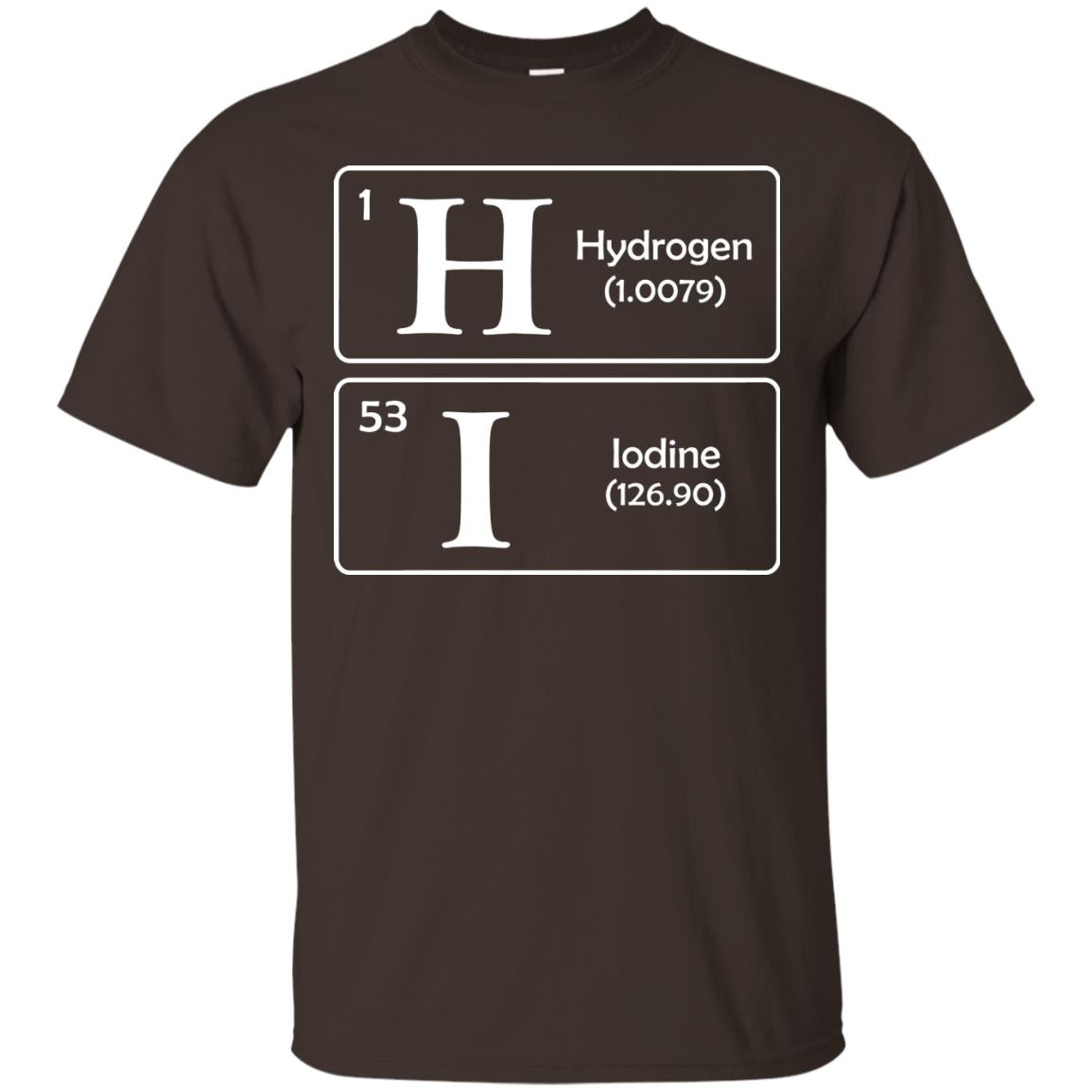 Hydrogen Iodine Hi Shirt Dark Chocolate