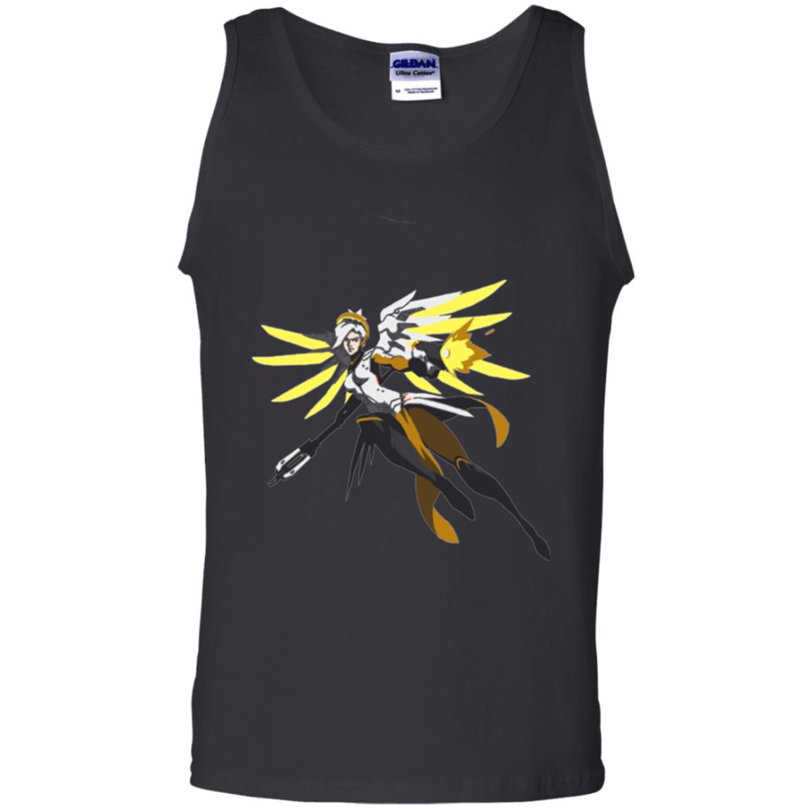 Overwatch Mercy Battle Ready Spray T-shirt Black