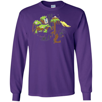 Film T-shirt Bastion Overgrown Spray T-shirt Purple