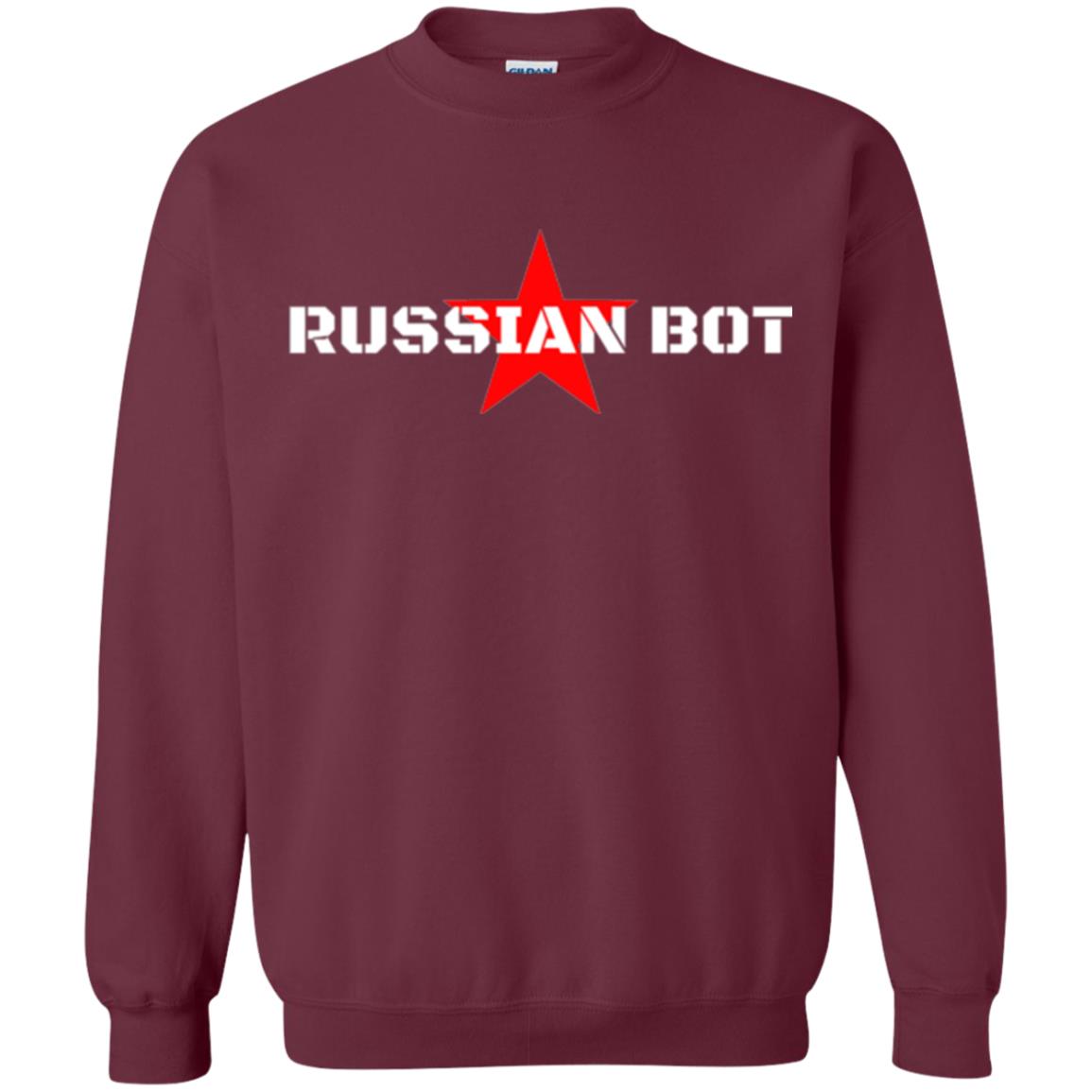 Political T-shirt Russian Bot Star T-shirt Maroon