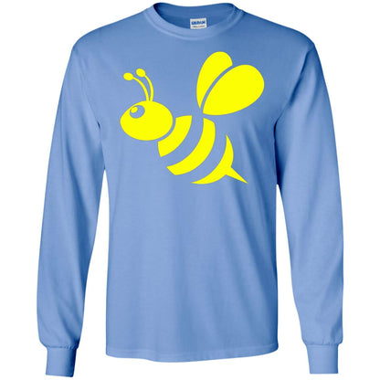 Yellow Honeybee Bee Lover T-shirt Carolina Blue