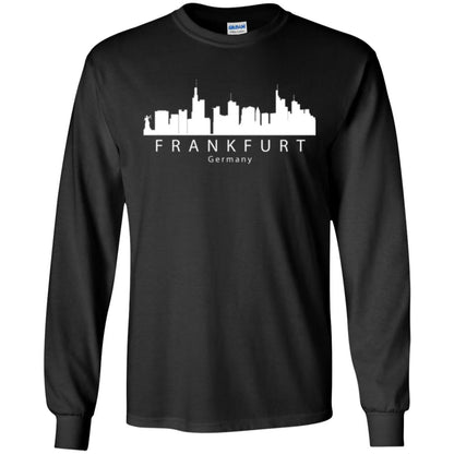 Frankfurt Germany Skyline T-shirt Black