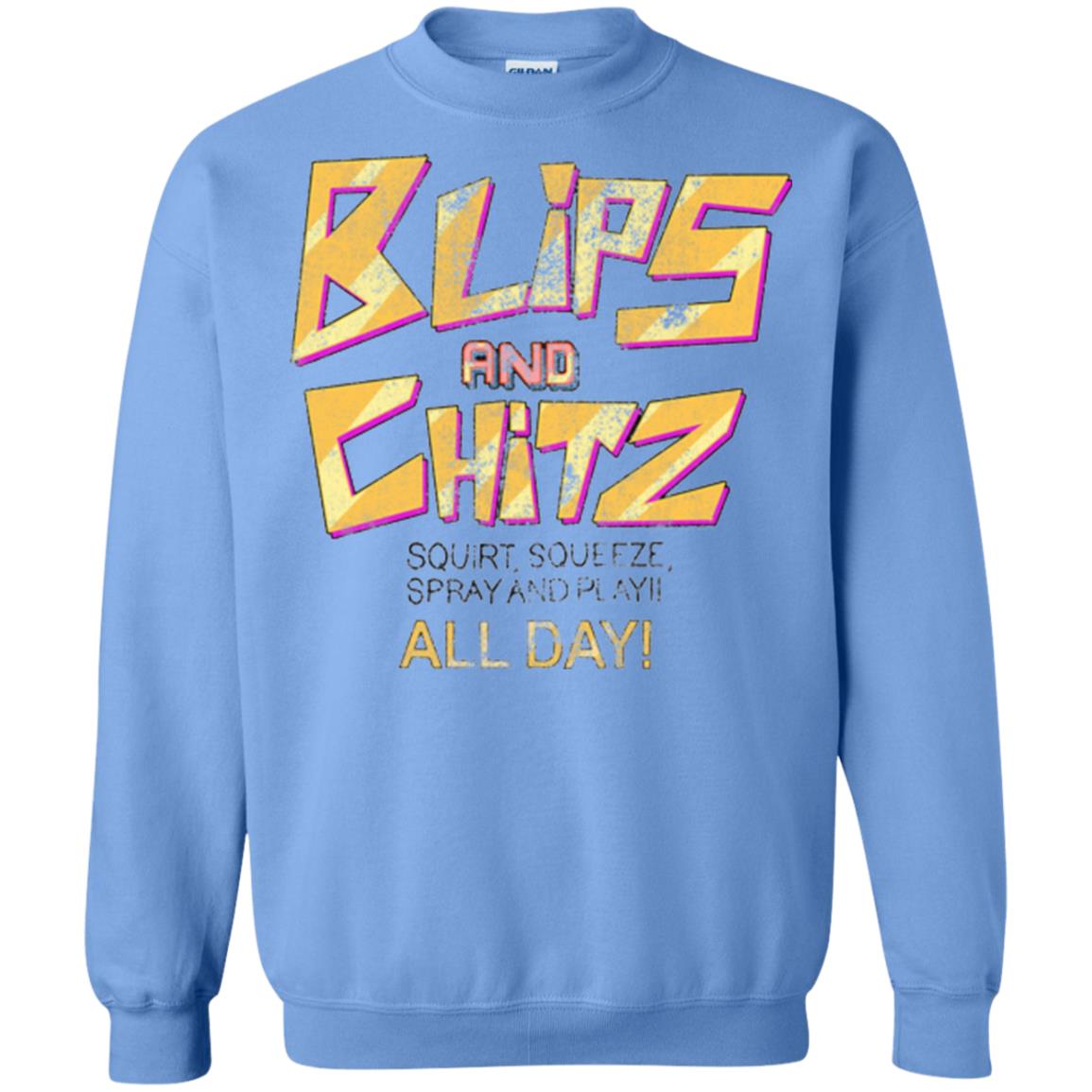Cartoon T-shirt Vintage Blips And Chitz Carolina Blue