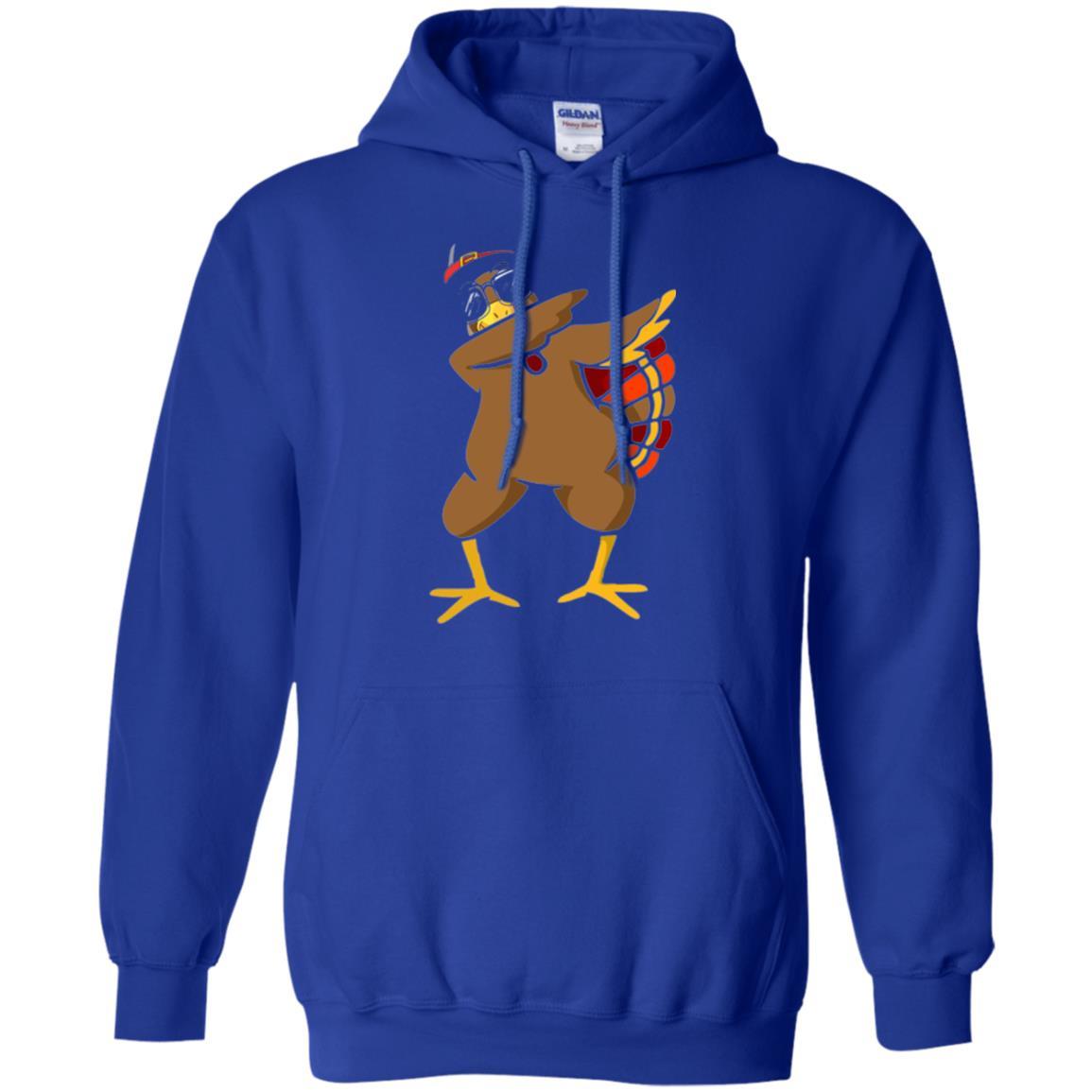 Thanksgiving T-shirt Dabbing Turkey Royal
