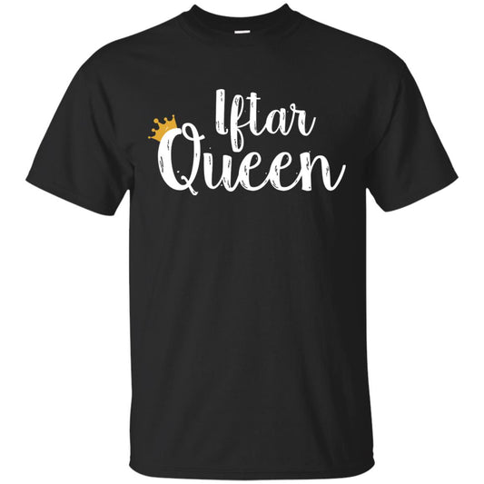 Iftar Queen Ramadan Kareem Arabic Muslim Fasting Shirt Black