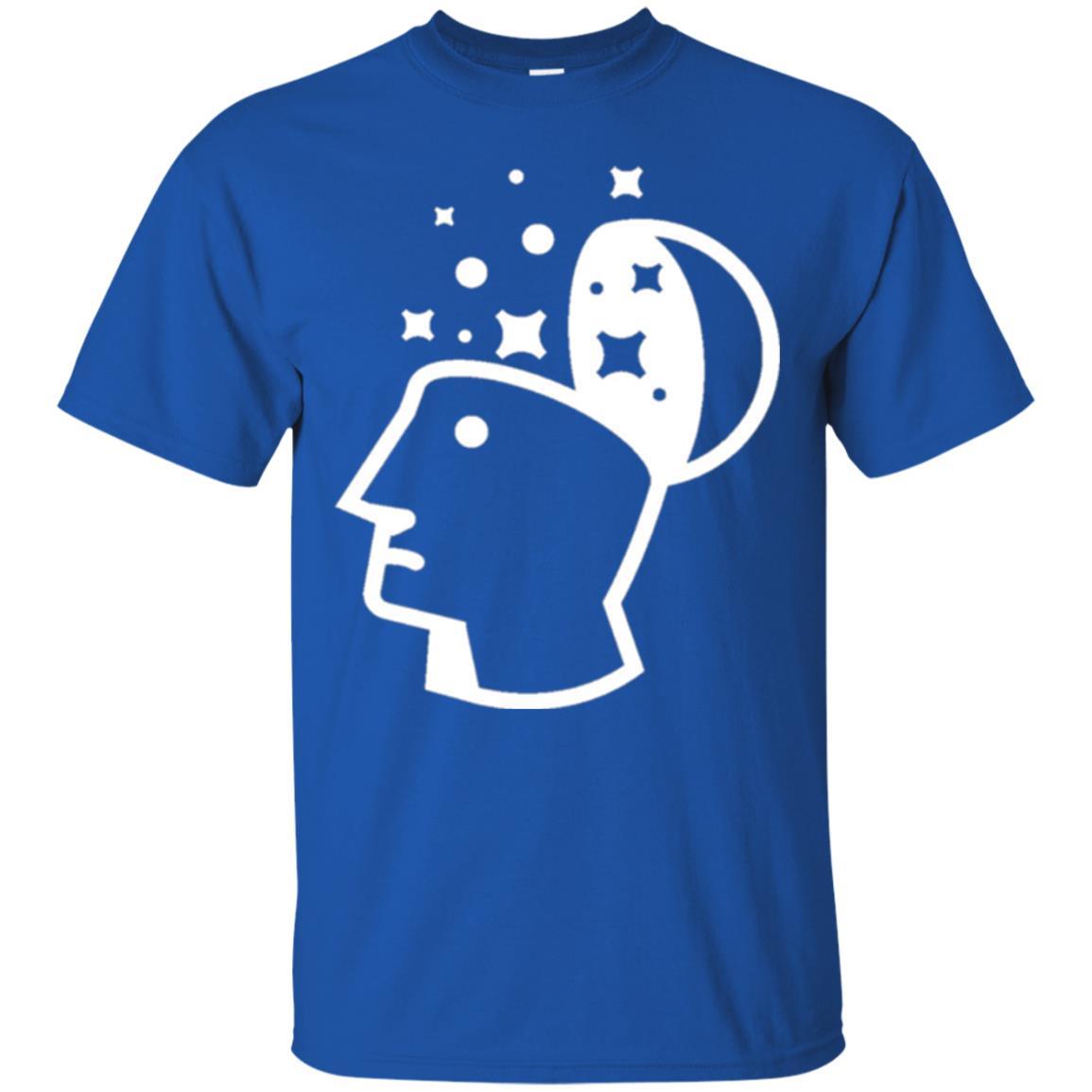 Look Into His Head Creative Thinking T-shirt Royal