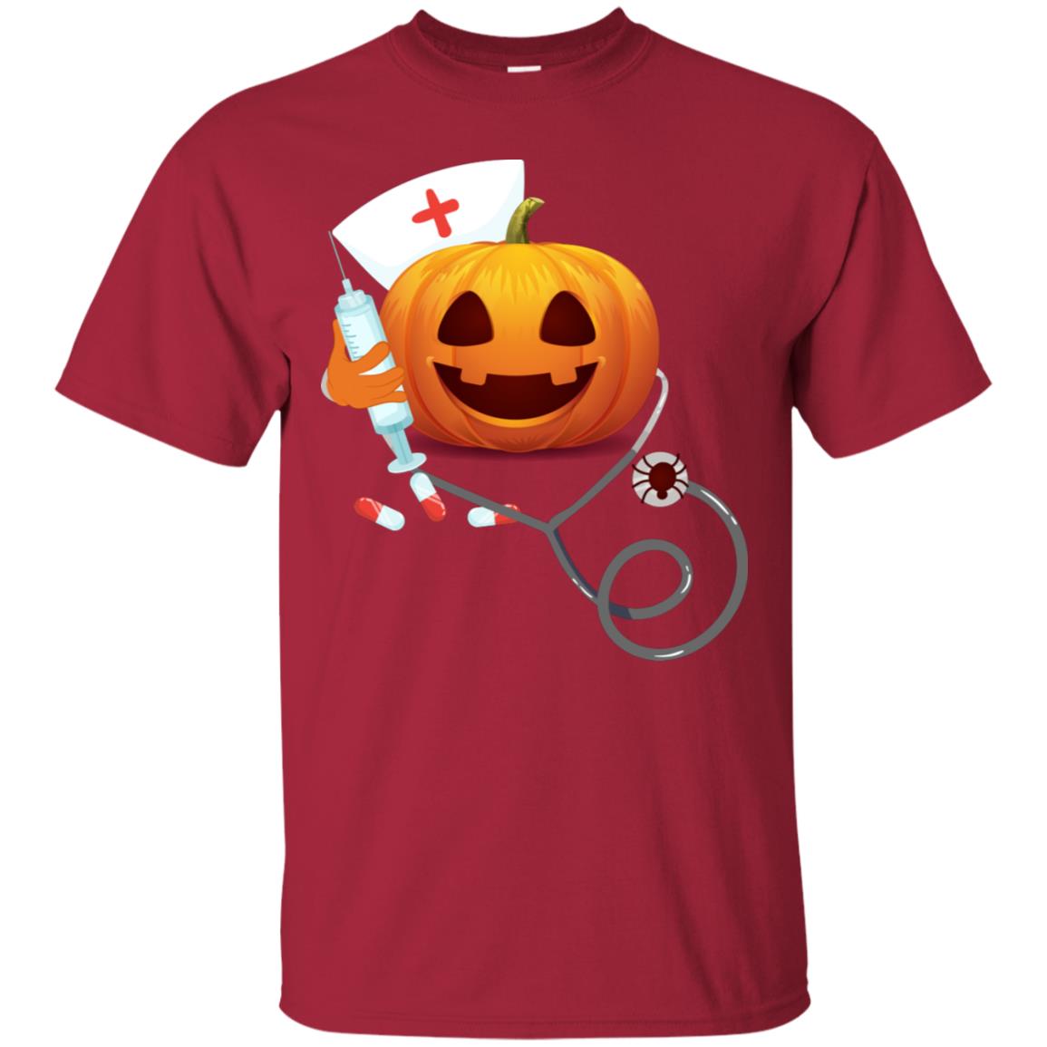Pumpkin Nurse Nursing Halloween Gift Shirt Cardinal
