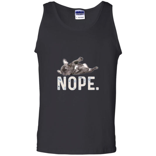 Dog Lover T-shirt Nope Lazy French Bulldog Black