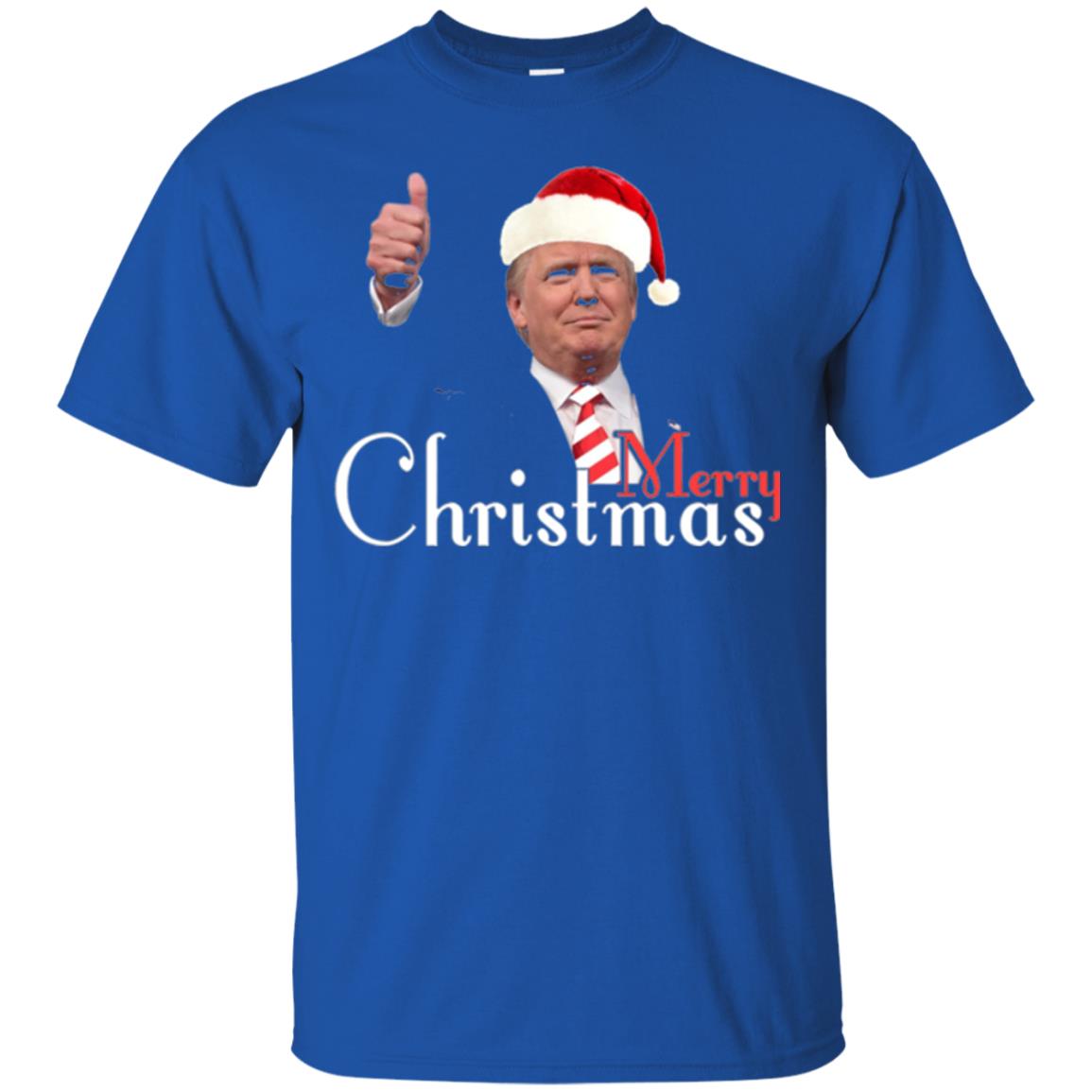 Trump Merry Christmas T-shirt Royal