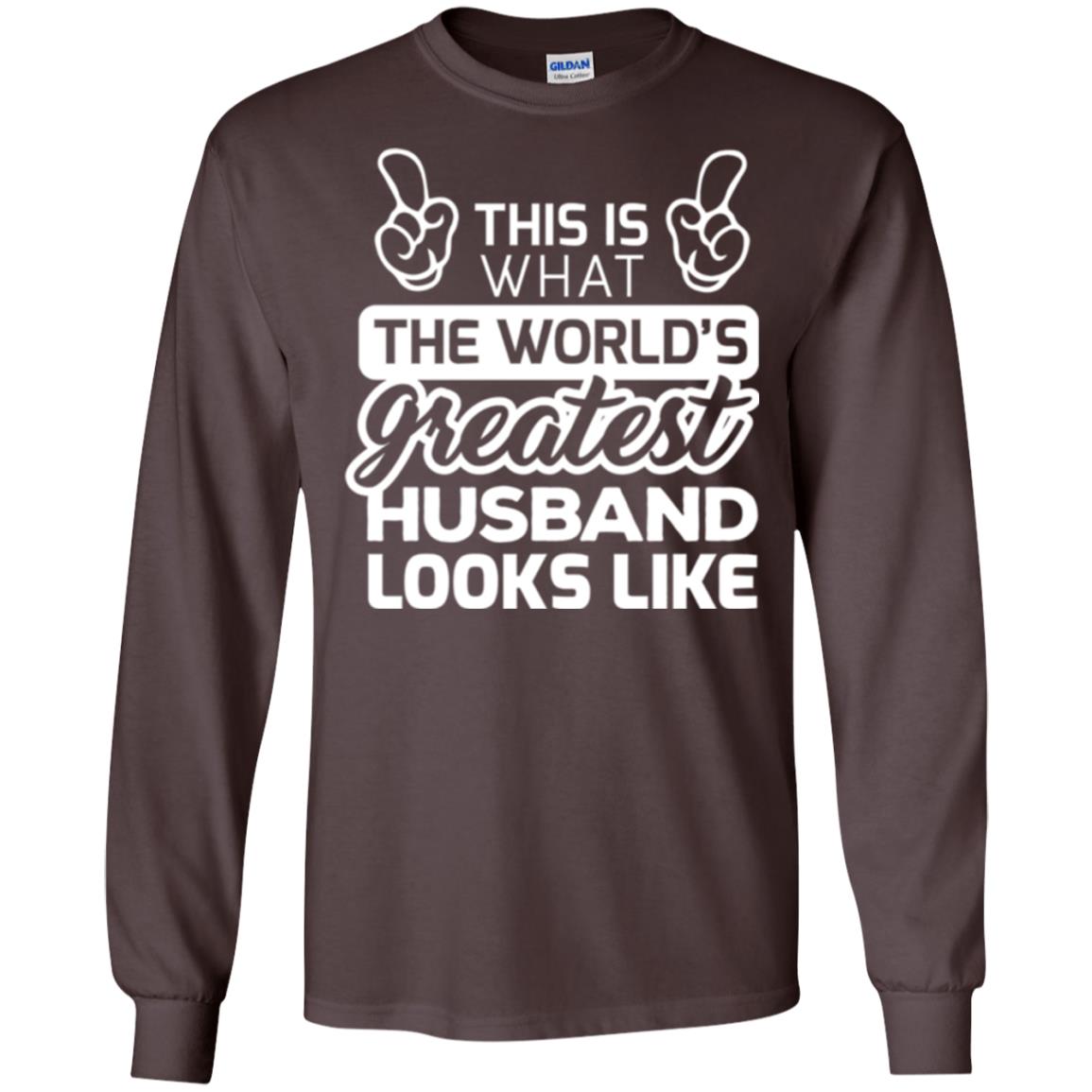 World_s Greatest Husband Best Husband Ever Looks Like T-shirt Dark Chocolate