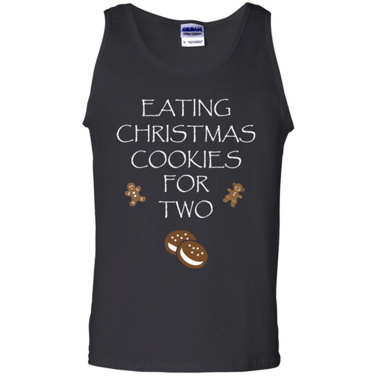 Christmas T-shirt Eating Christmas Cookies For Two Black