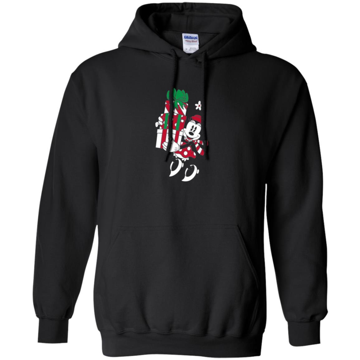 Christmas T-shirt Disney Minnie Mouse Christmas Gifts Black