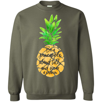 Funny Pineapple T-shirt Military Green