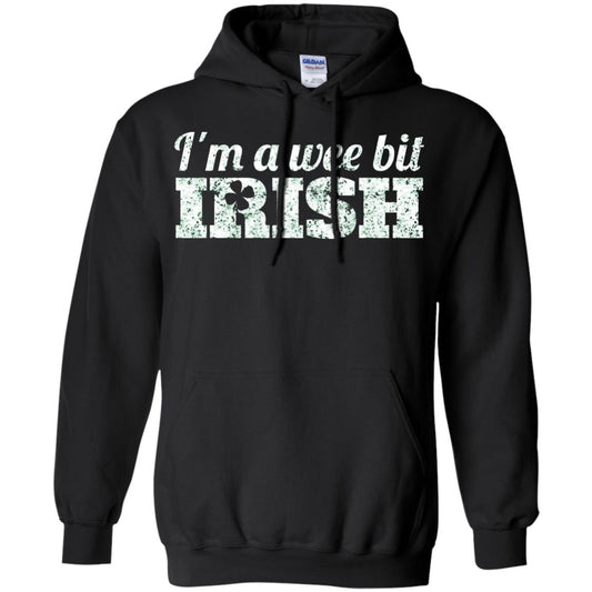 I_m Wee Bit Irish Funny Irish Heritage St Paddy_s Day T-shirt Black