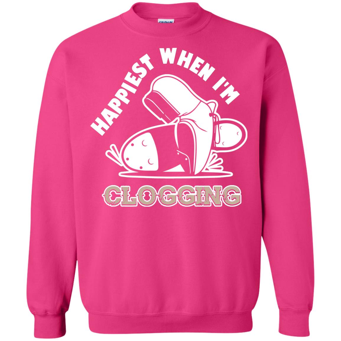 Clogger T-shirt Happiest When I'm Clogging Heliconia