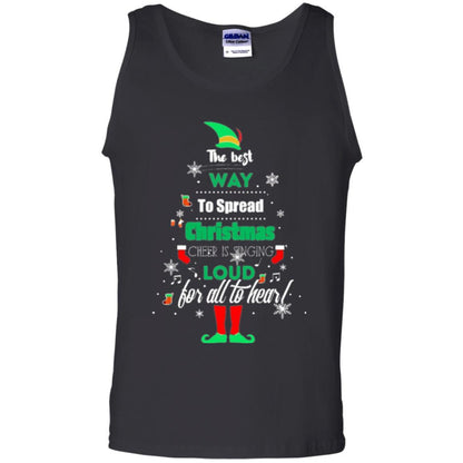 Elf Christmas T-shirt The Best Way To Spread Christmas Cheer Black