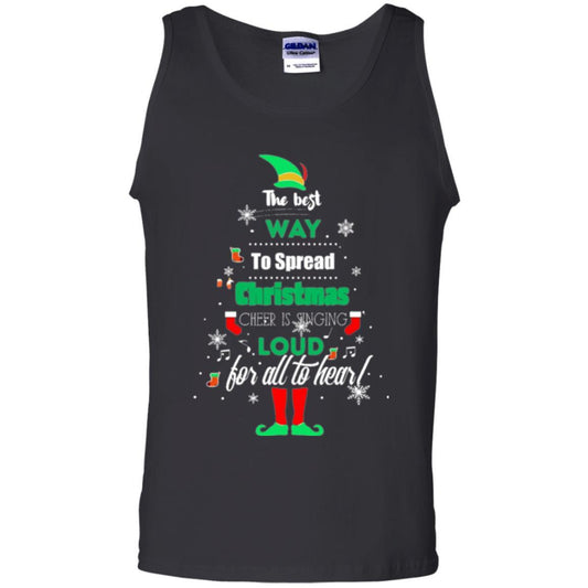 Elf Christmas T-shirt The Best Way To Spread Christmas Cheer Black