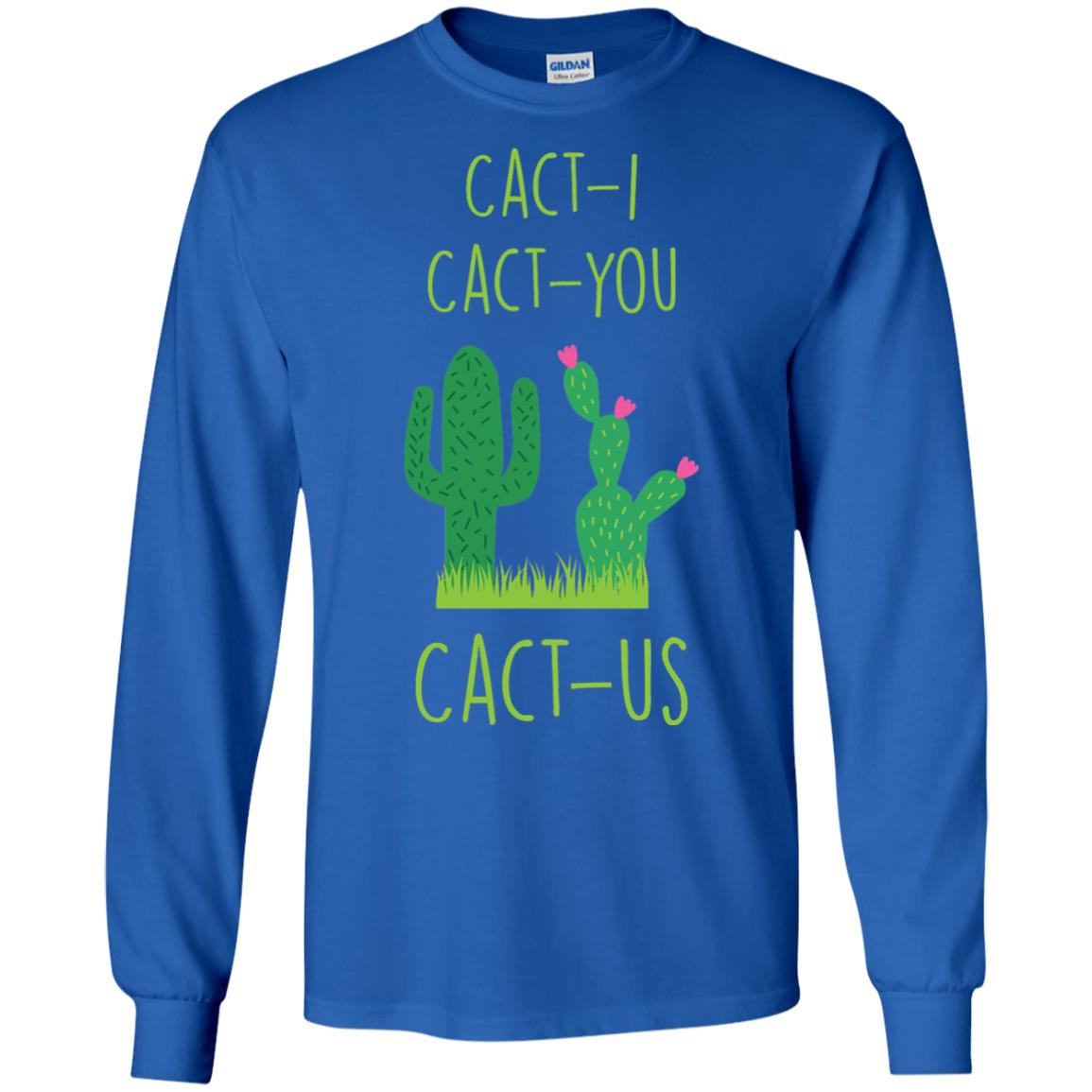 Funny Cactus Shirt Cact-i Cact-us Spring Desert Cactus Royal